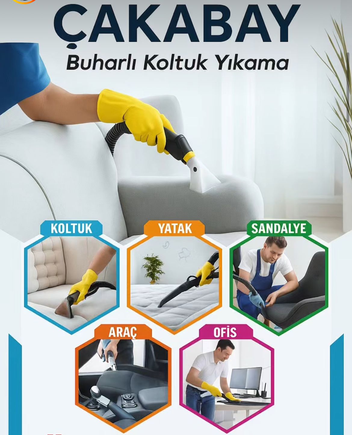 Çakabay Buharlı Koltuk Yıkama